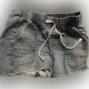 Denim Blue Junior girls cutoff shorts